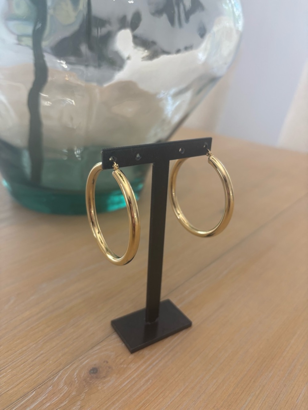 Classic Gold Hoop Earrings - Women Jewelry